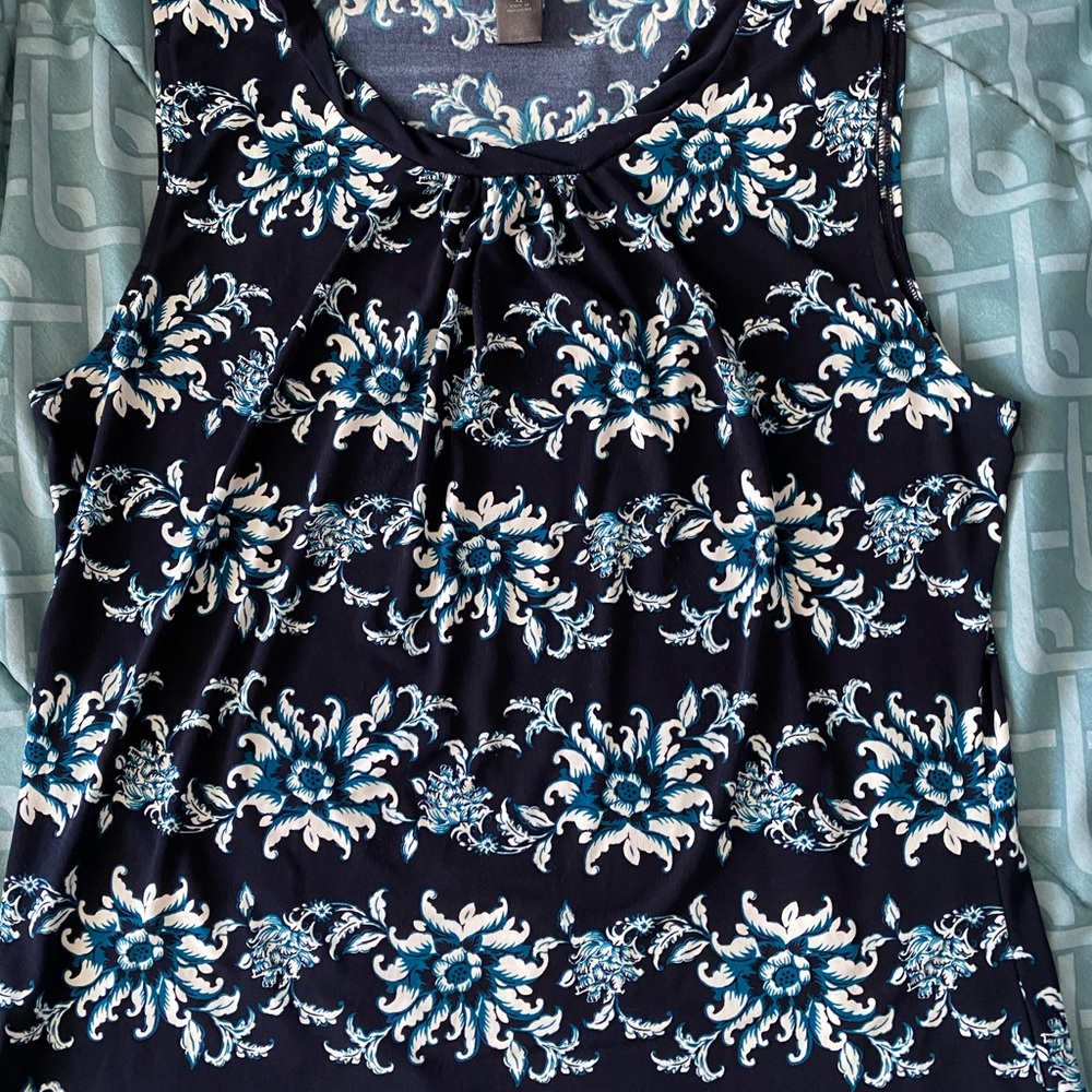 Navy Ann Taylor shell